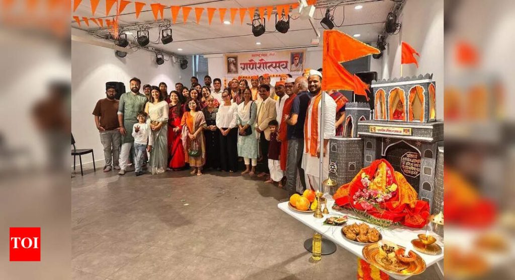 संपूर्ण युरोपमधील गणेशोट्सव उत्सव मराठी संस्कृती समोर आणतात